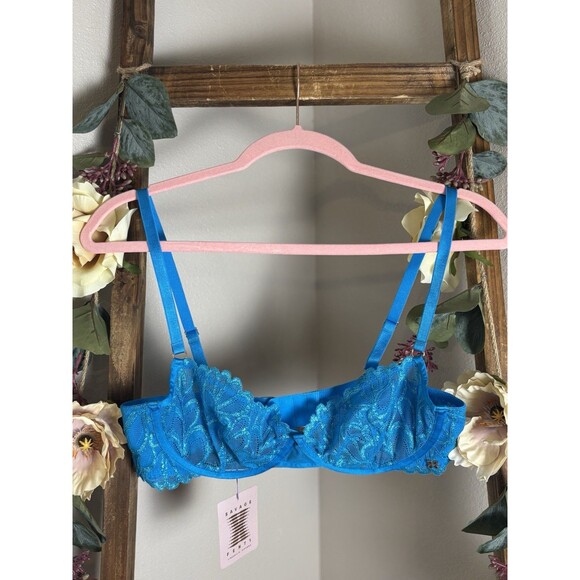 Savage X Fenty Savage Not Sorry Unlined Lace Balconette Bra 36C - Picture 9 of 9